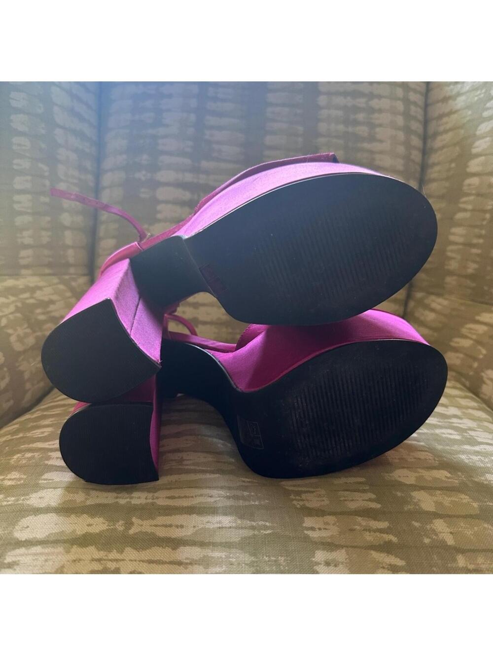 ASOS Magenta Platform Pumps - Picture 7 of 8